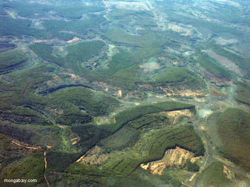Deforestation in eastern Madagascar.