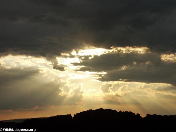 Sonnenuntergang Isalo im Nationalpark