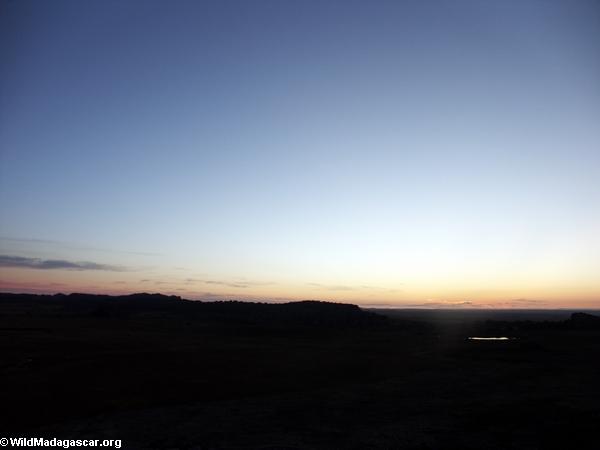 Parc national fini d'Isalo de lever de soleil