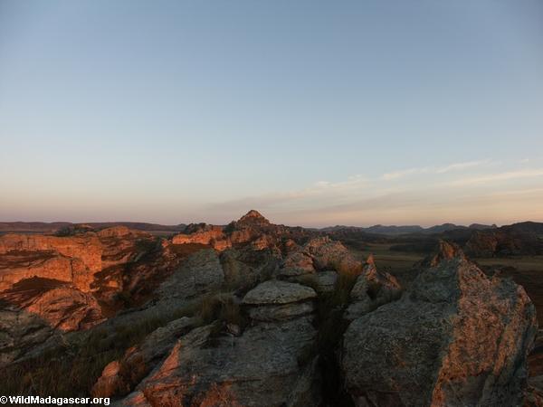 Parque nacional excedente de Isalo do Sunrise