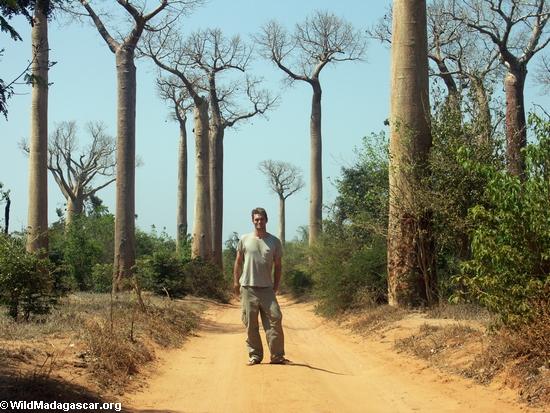 Rhett among baobabs(Kirindy)