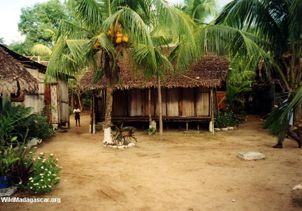 Ampangorinana village on the island of Nosy Komba off Madagascar