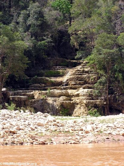manambolo峡谷の滝