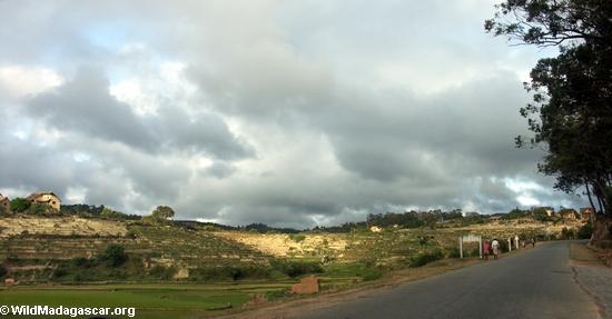 Landschaft entlang Straße von Fianarantsoa