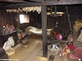 Interior of a Zafimaniry hut in the village of Ifasina (Ifasina / Antoetra)