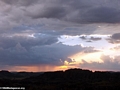 Approaching rainstorm at sunset in Isalo National Park (Isalo)