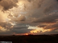 Distant rain at sunset in Isalo National Park (Isalo)