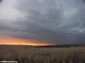 Approaching storm at sunset in Isalo (Isalo)