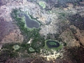 Aerial view of ponds in western Madagascar (Tulear)