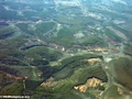 Forest fragments in Madagascar (aerial view) (Airplane flight from Anatananarivo to Maroantsetra)