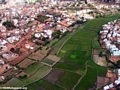 Aerial view of rice paddies in Antananarivo (Flight from Tana West)
