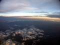 Sunset over highlands of Madagascar (Fort Dauphin - Tana Flight)