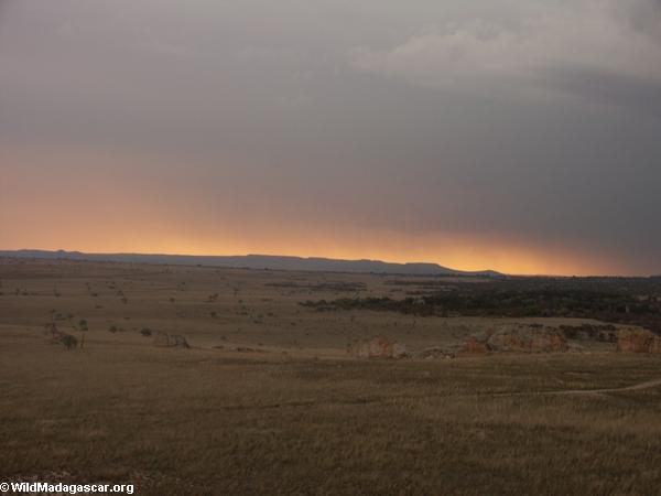 Approaching storm at sunset in Isalo (Isalo) [isalo_sunset1118]