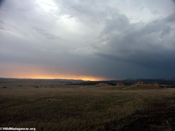 Approaching storm at sunset in Isalo (Isalo) [isalo_sunset1119]