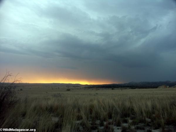 Approaching storm at sunset in Isalo (Isalo) [isalo_sunset1121a]