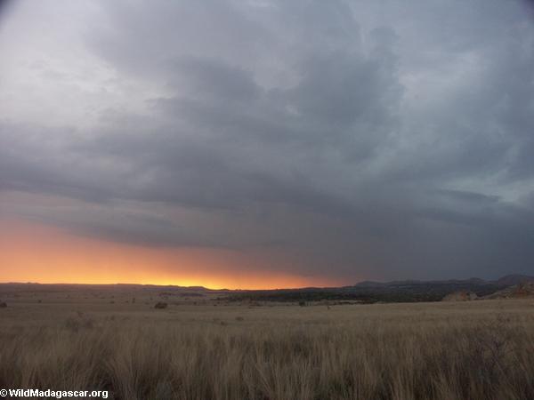 Approaching storm at sunset in Isalo (Isalo) [isalo_sunset1125]