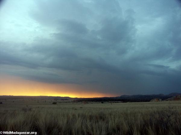 Approaching storm at sunset in Isalo (Isalo) [isalo_sunset1125a]