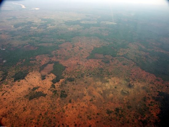 Aerial view of deforestation in western Madagascar (Tulear) [moron_tulear199]