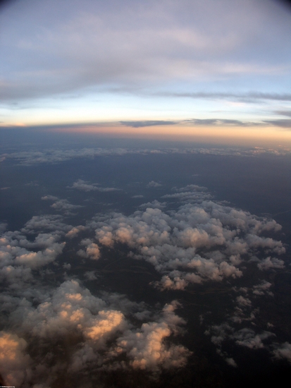 Sunset over highlands of Madagascar (Fort Dauphin - Tana Flight) [ftdaph-tana_flight0056]