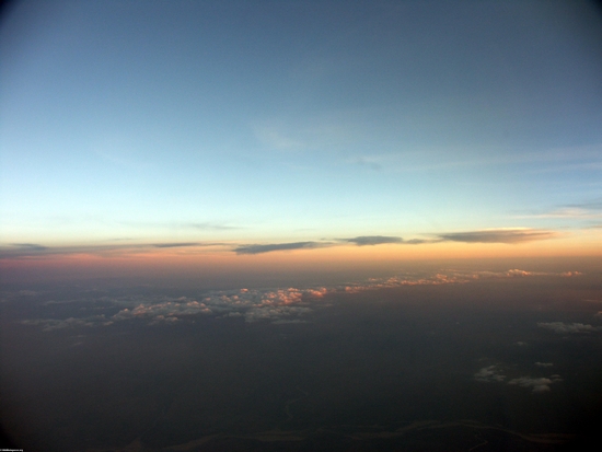 Sunset over highlands of Madagascar (Fort Dauphin - Tana Flight) [ftdaph-tana_flight0058]
