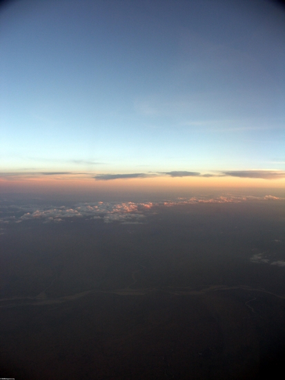 Sunset over highlands of Madagascar (Fort Dauphin - Tana Flight) [ftdaph-tana_flight0059]